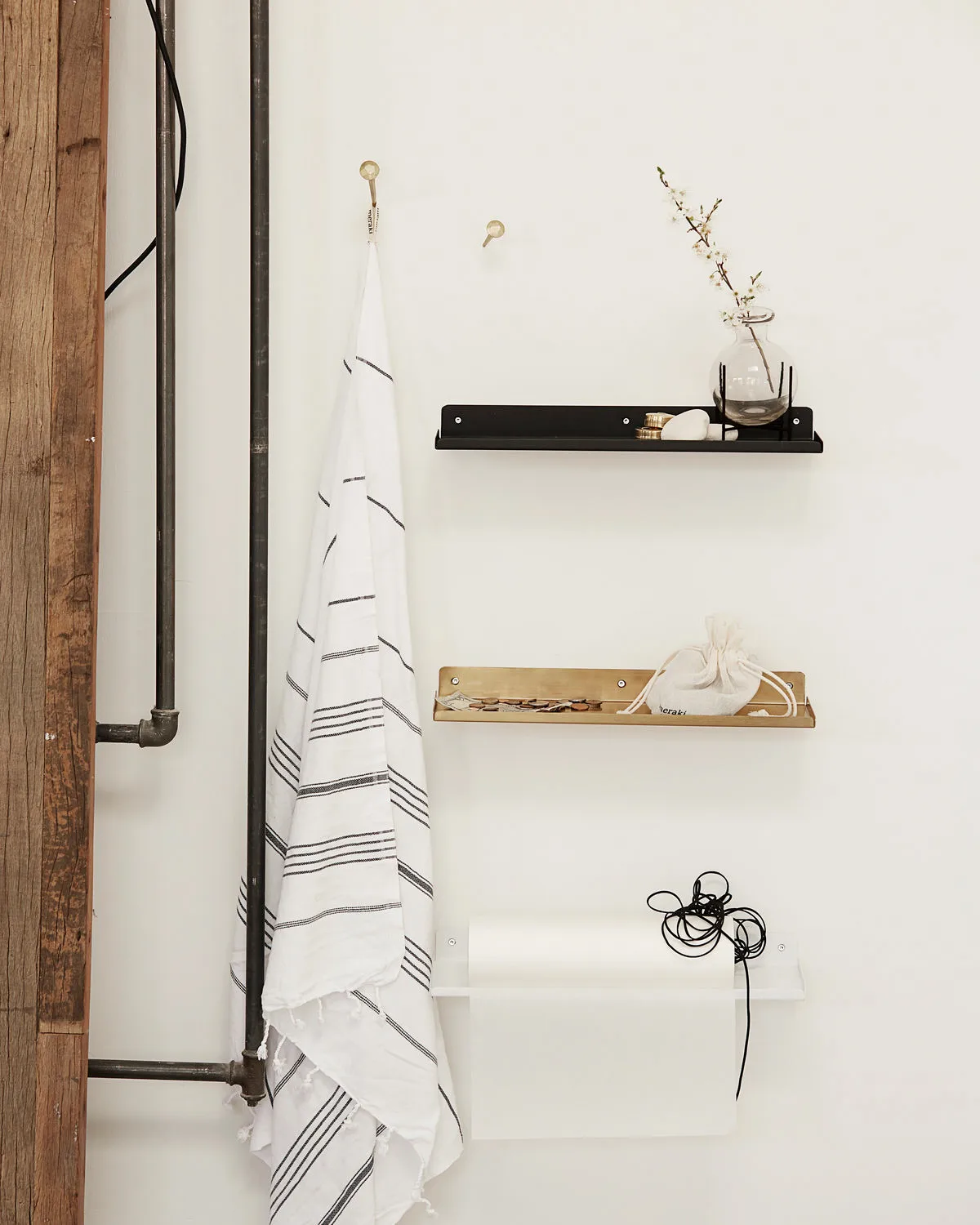 Ledge hylde 43 cm, hvid House Doctor