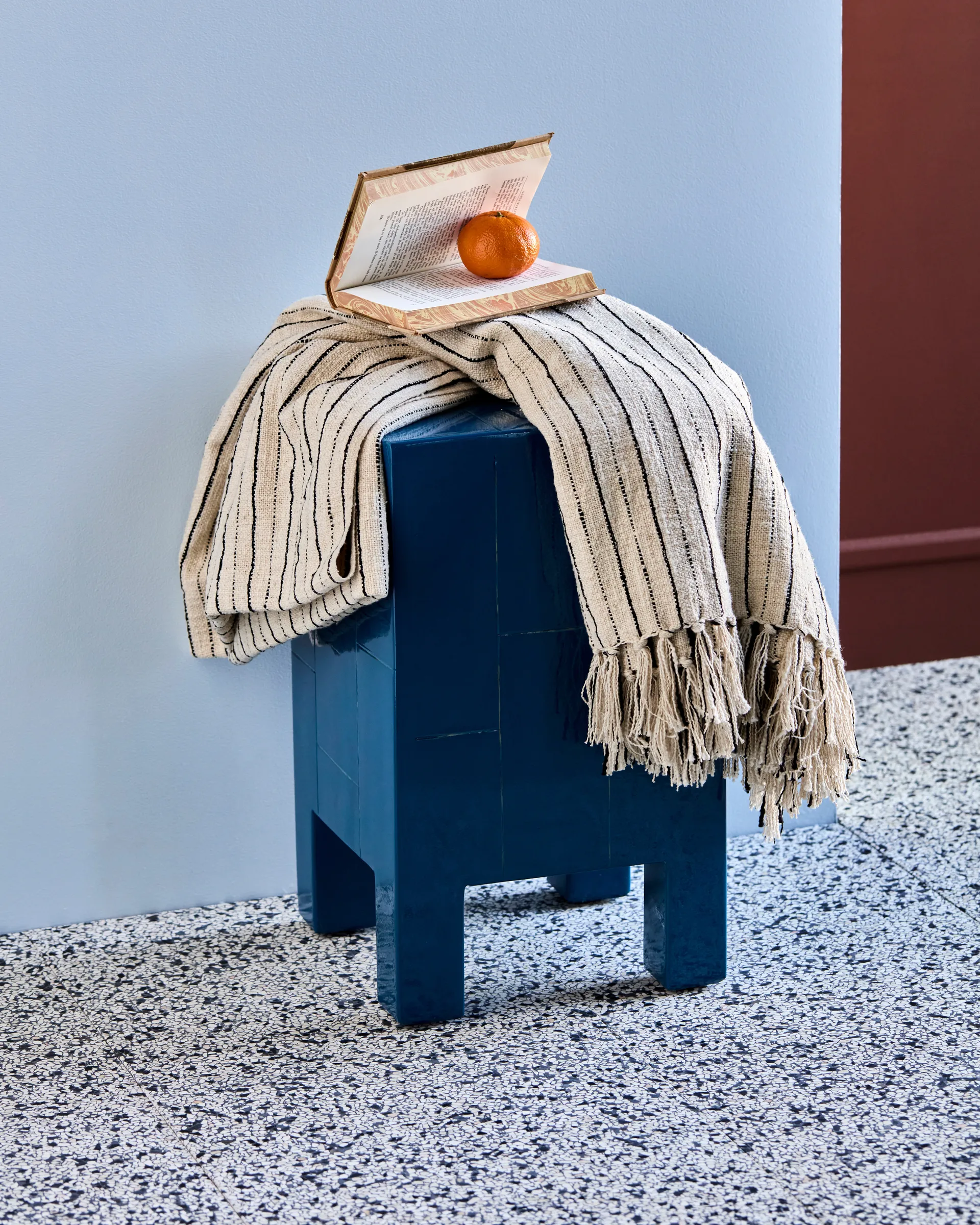 Lines sengetæppe 130x180 cm, Sort-off-white House Doctor