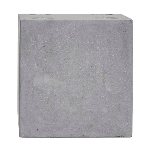 Marb lysestage 20x20x20 cm - Grå - House Doctor