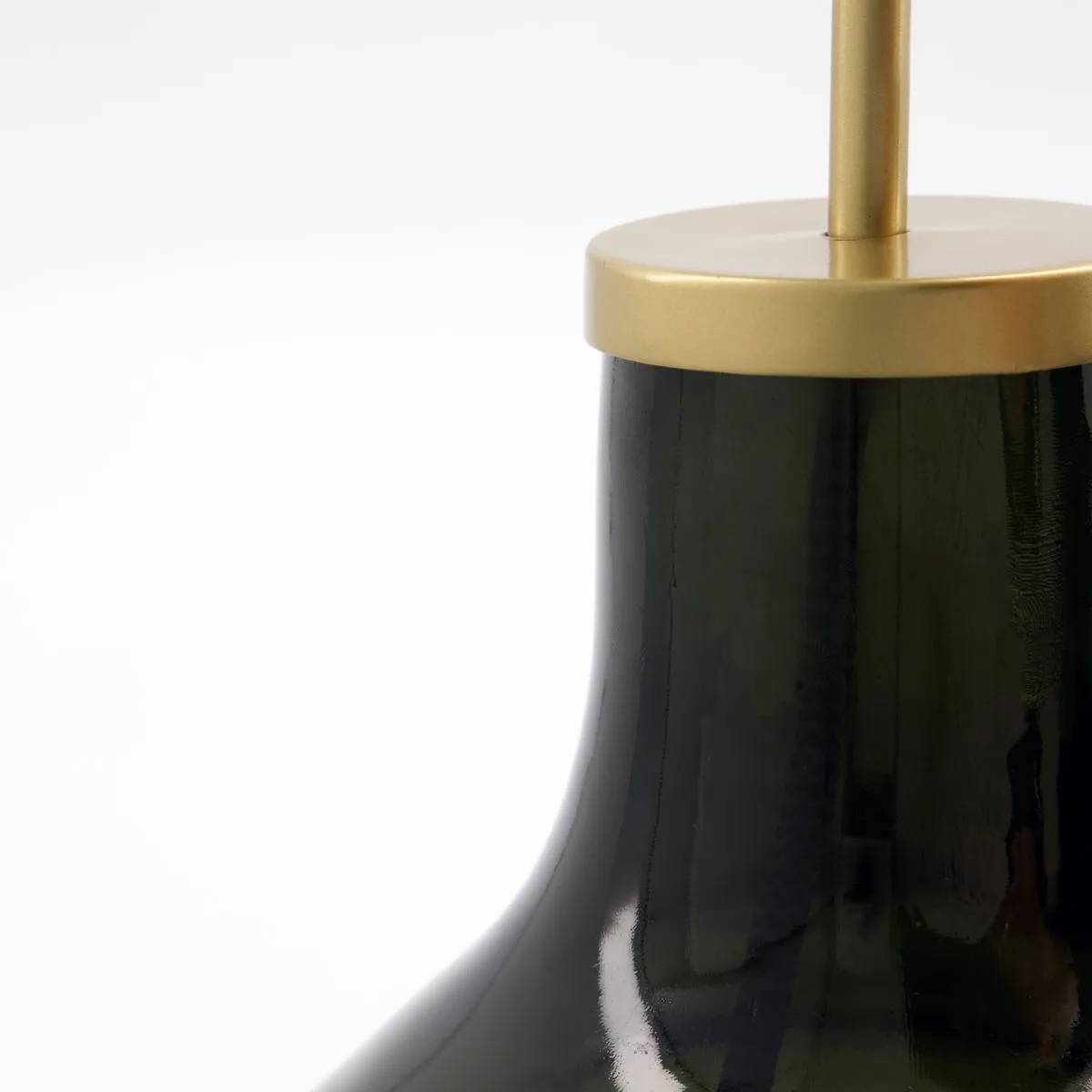 Matte bordlampe, Grøn-hvid House Doctor