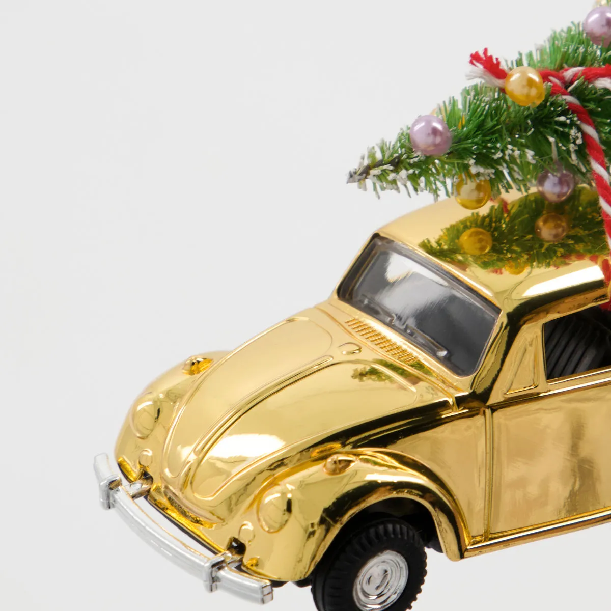MINI Xmas car juledekoration, Guld House Doctor
