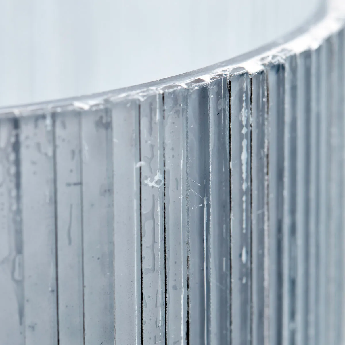 Mirr fyrfadslysholder 12,5 cm, Frostgrå House Doctor