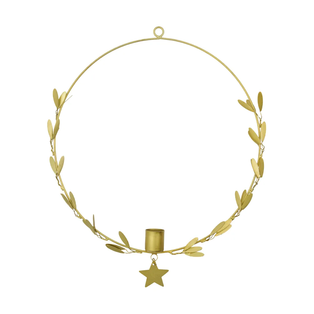 Mistel lysestage Ø25 cm, Messing House Doctor