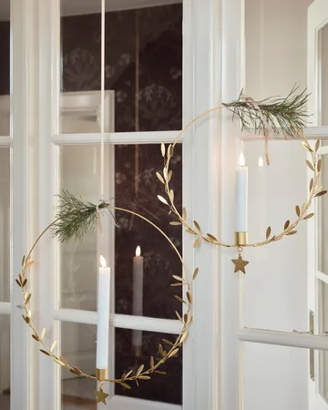 Mistel lysestage Ø25 cm - Messing - House Doctor