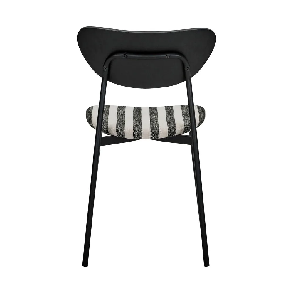 Must stol med sæde 2-pak, Sort-hvid House Doctor