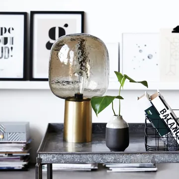 Note bordlampe - grå-messing - House Doctor