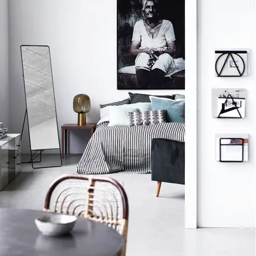 Note bordlampe - grå-messing - House Doctor