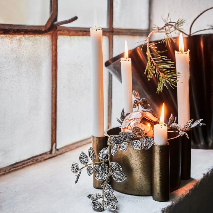 Pearl juletræsophæng mistelten 3 dele, Grå/Guld House Doctor