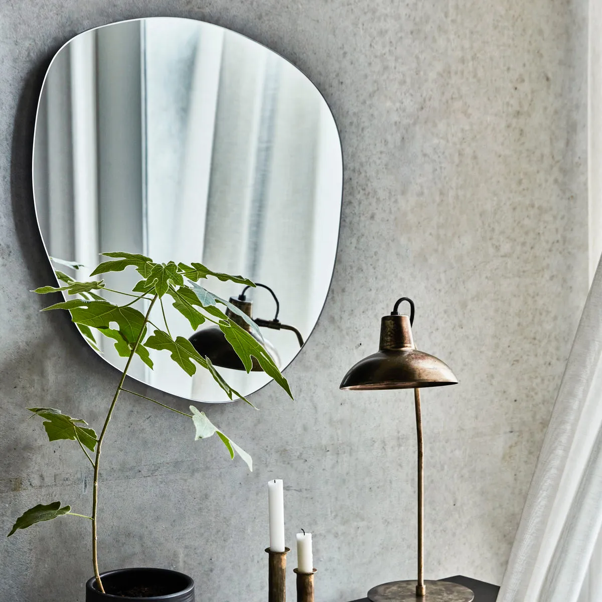 Peme spejl 56,3x60 cm, Klar House Doctor
