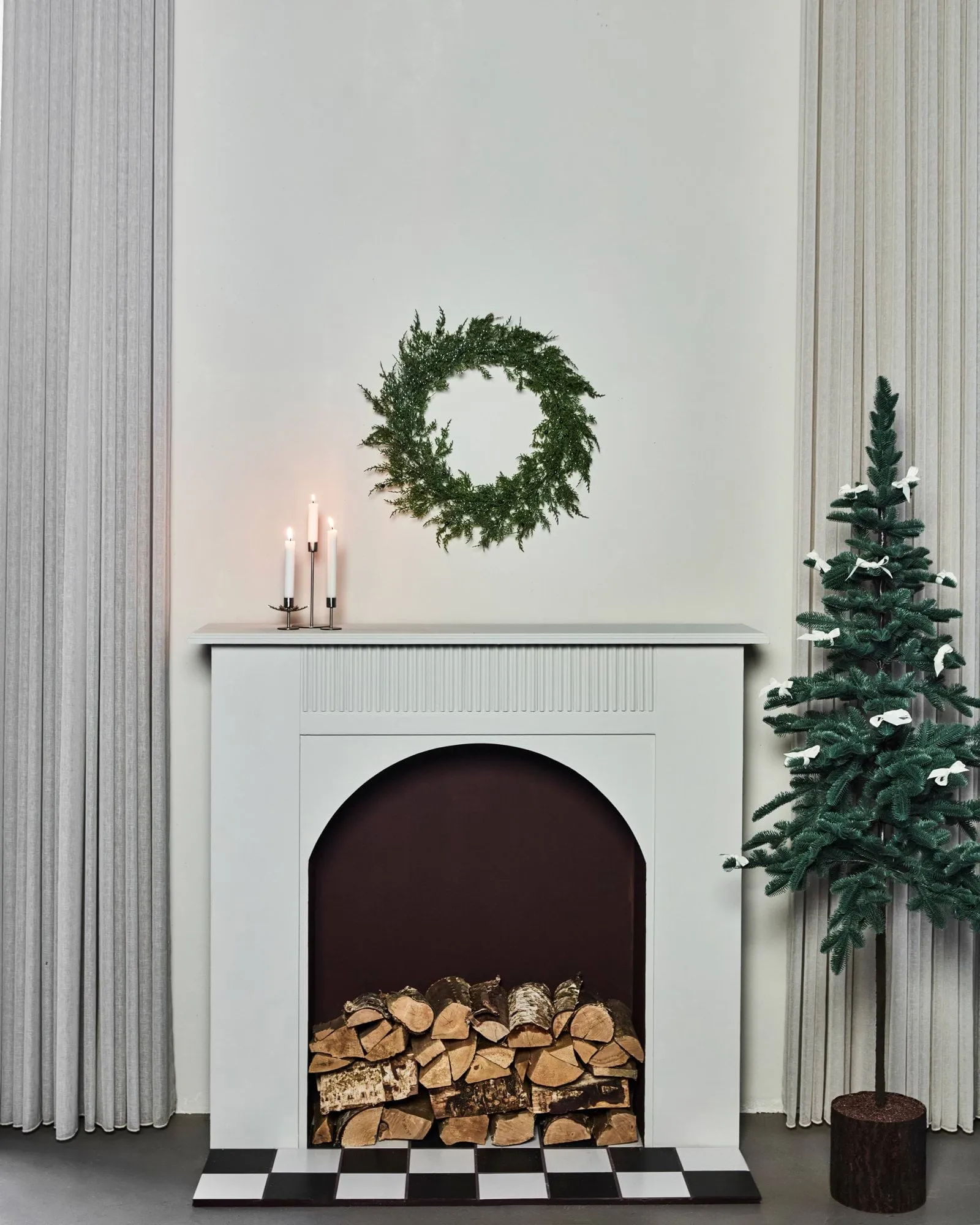 Pine krans, Ø55 cm, Grøn House Doctor