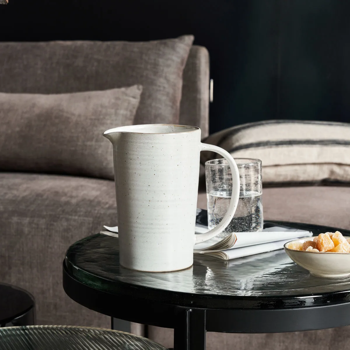 Pion kande 1,5 l, Grå-hvid House Doctor