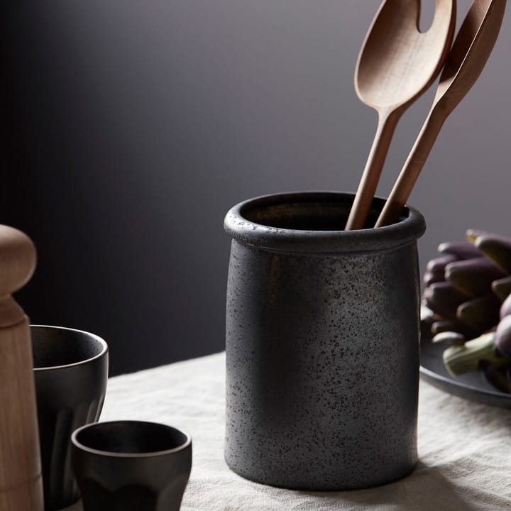 Pion krukke Ø11,5 cm, Sort/Brun House Doctor