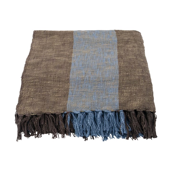 Ponra plaid 130x180 cm - Brun-lyseblå - House Doctor
