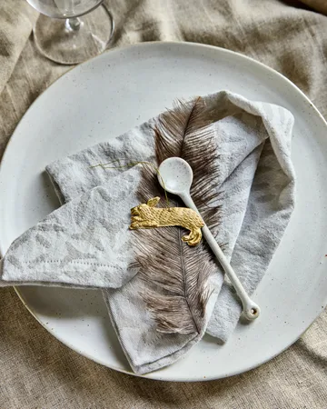 Rabbit påskehæng 3 pak - Antik messing - House Doctor