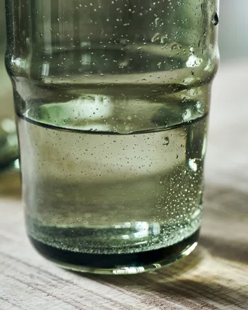 Rain glas 10,5 cm 2-pak - Grøn - House Doctor