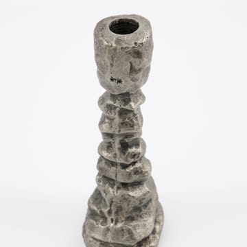 Raku lysestage antiksølv - 20 cm - House Doctor