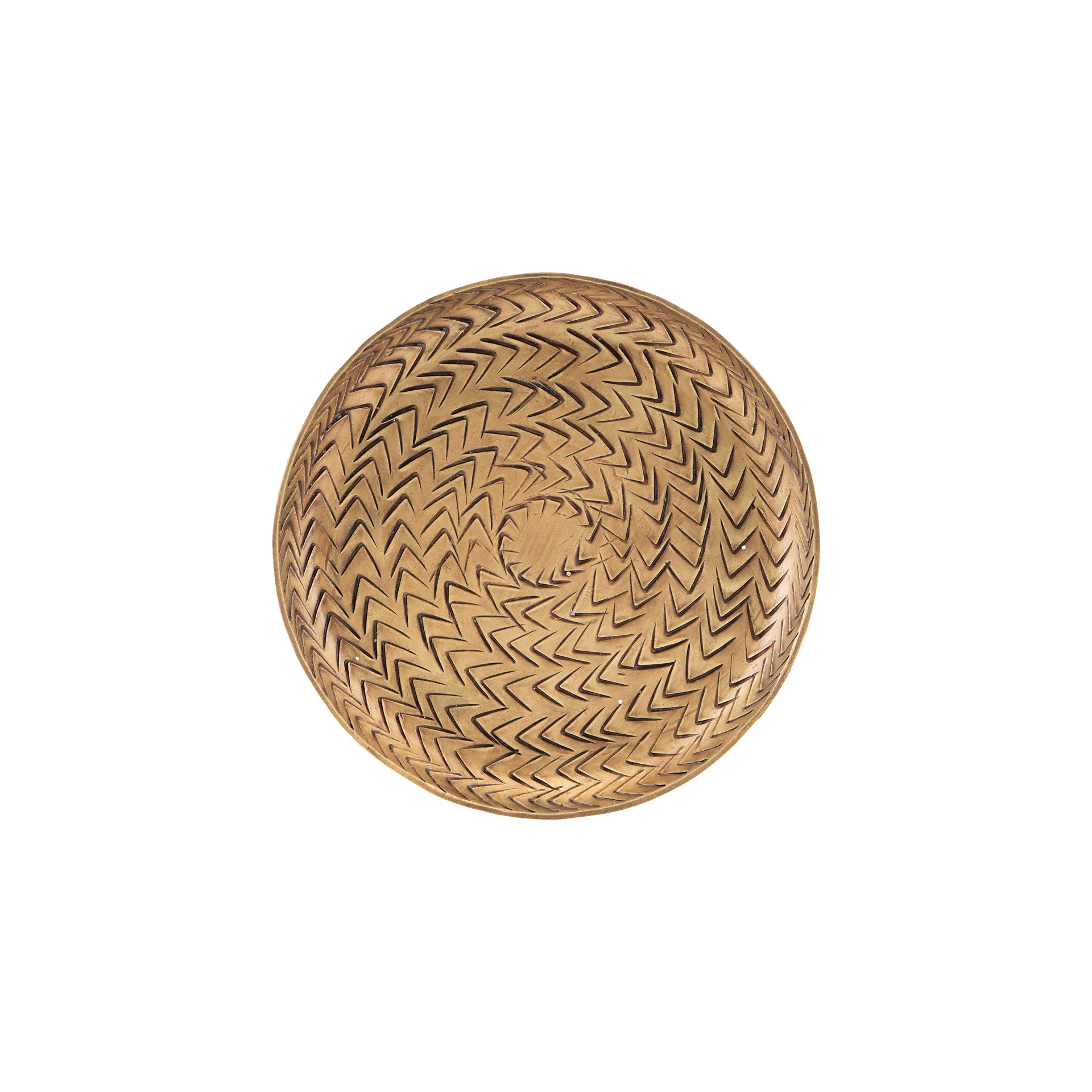 Rattan bakke messingfinish, 12 cm House Doctor