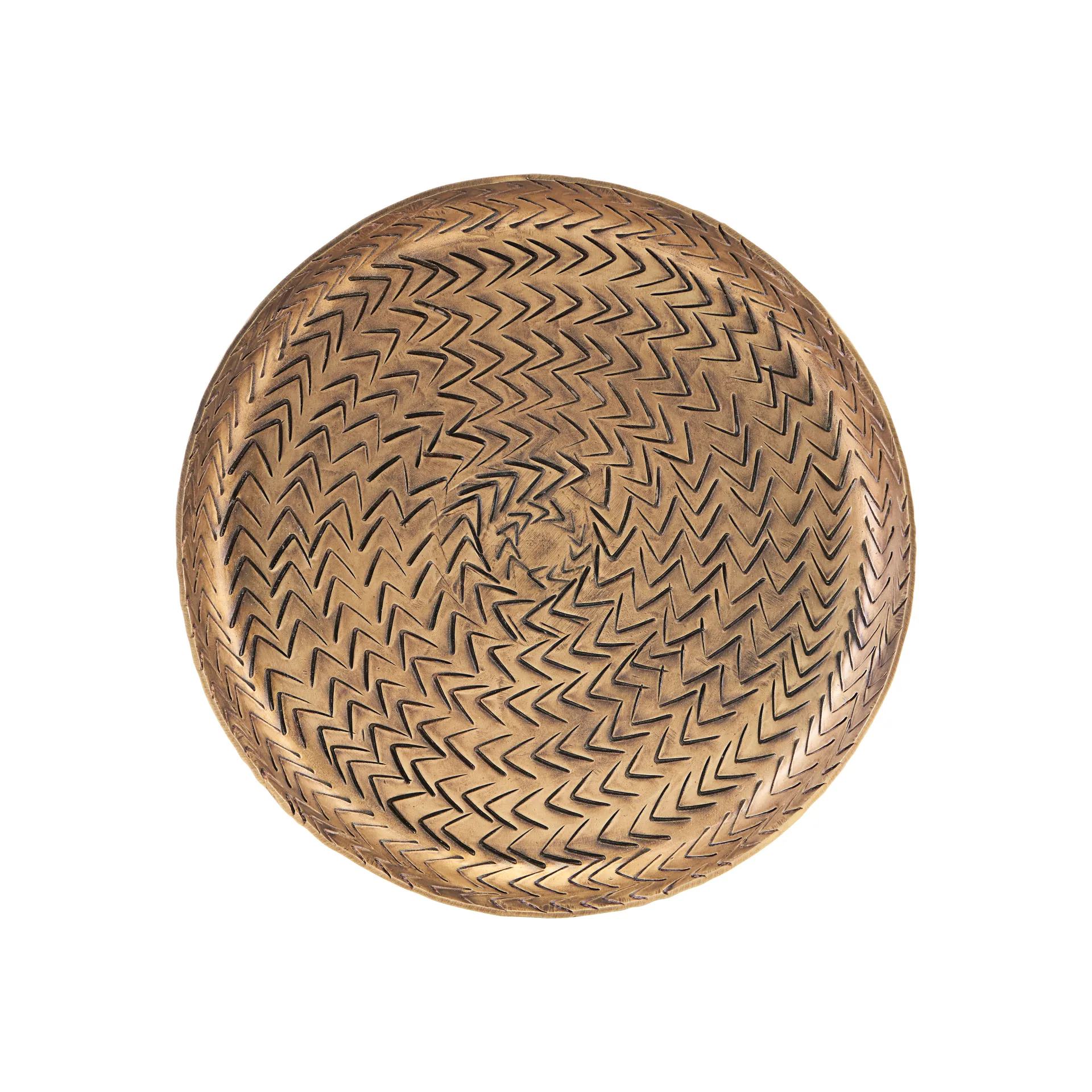 Rattan bakke messingfinish, 16 cm House Doctor