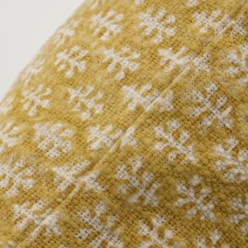 Relief pudebetræk 50x50 cm - Gul - House Doctor