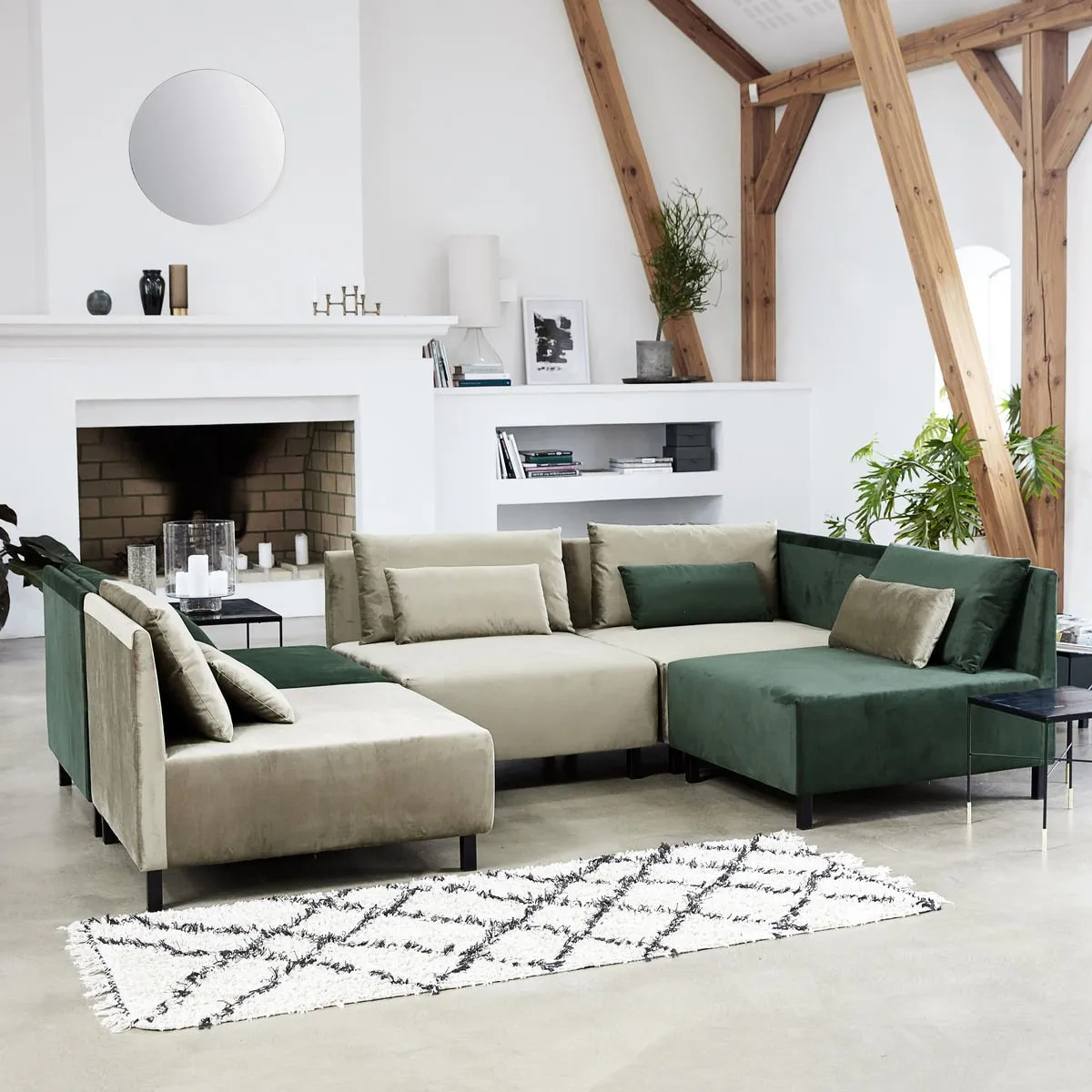 Riba bomuldstæppe, 90 x 200 cm House Doctor