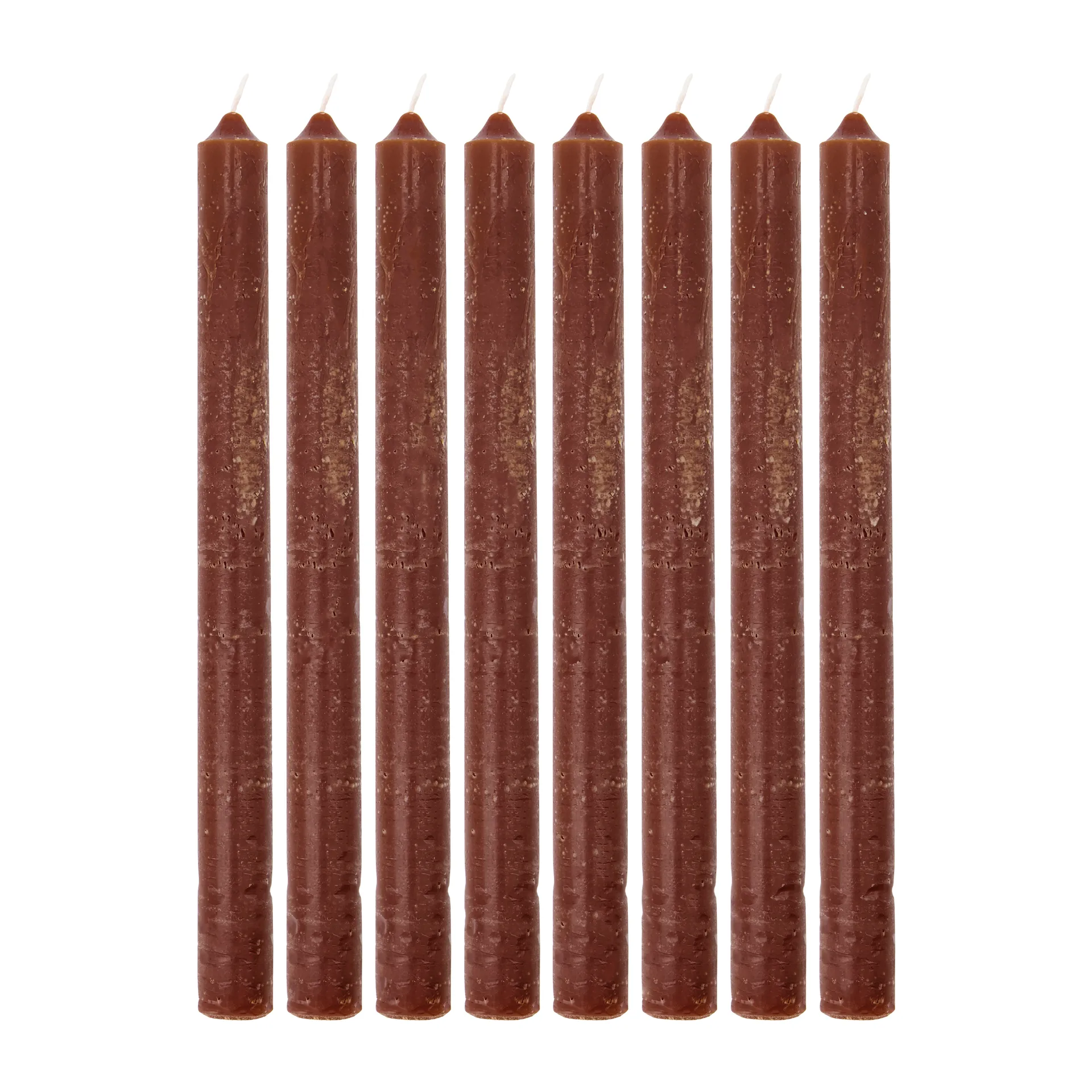 Rustic Wax lys 25 cm 8-pak, Cognac House Doctor