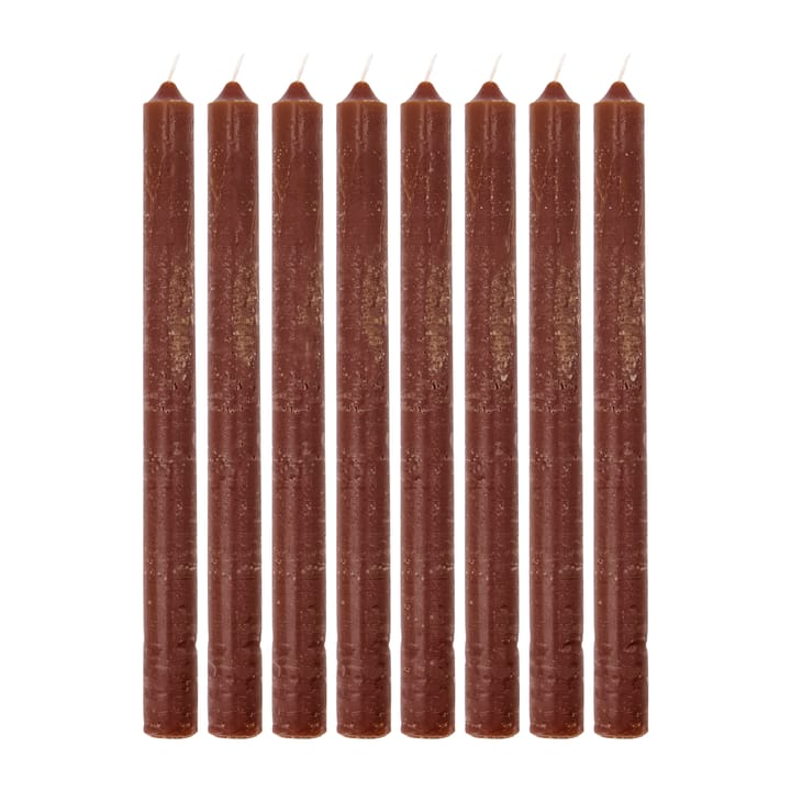 Rustic Wax lys 25 cm 8-pak, Cognac House Doctor