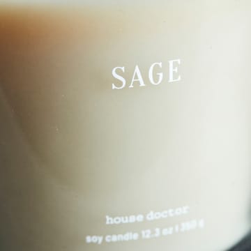 Sage duftlys 50 timer - Blå - House Doctor
