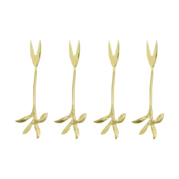 Serve serveringsgaffel 4-pak - Antik guld - House Doctor