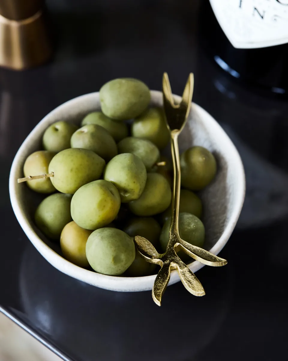 Serve serveringsgaffel 4-pak, Antik guld House Doctor