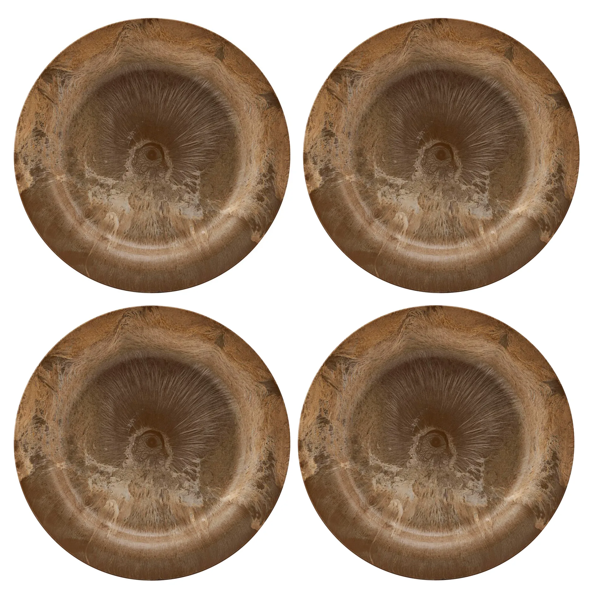 Serveur tallerken 24 cm 4-pak, Guld House Doctor