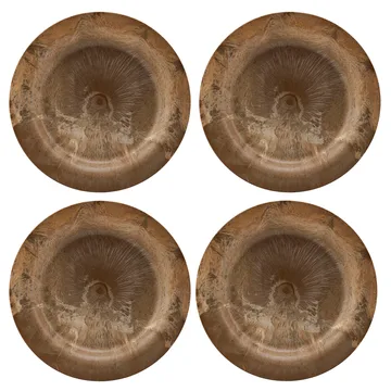 Serveur tallerken 24 cm 4-pak - Guld - House Doctor