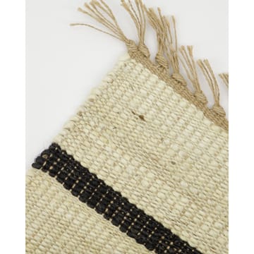 Sima tæppe 60x90 cm - Sort-natur - House Doctor