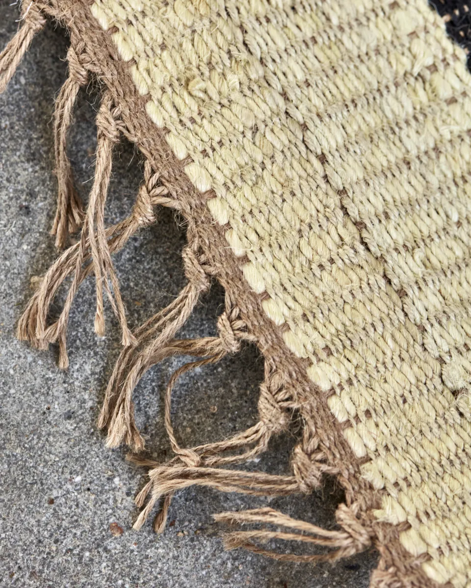 Sima tæppe 60x90 cm, Sort-natur House Doctor