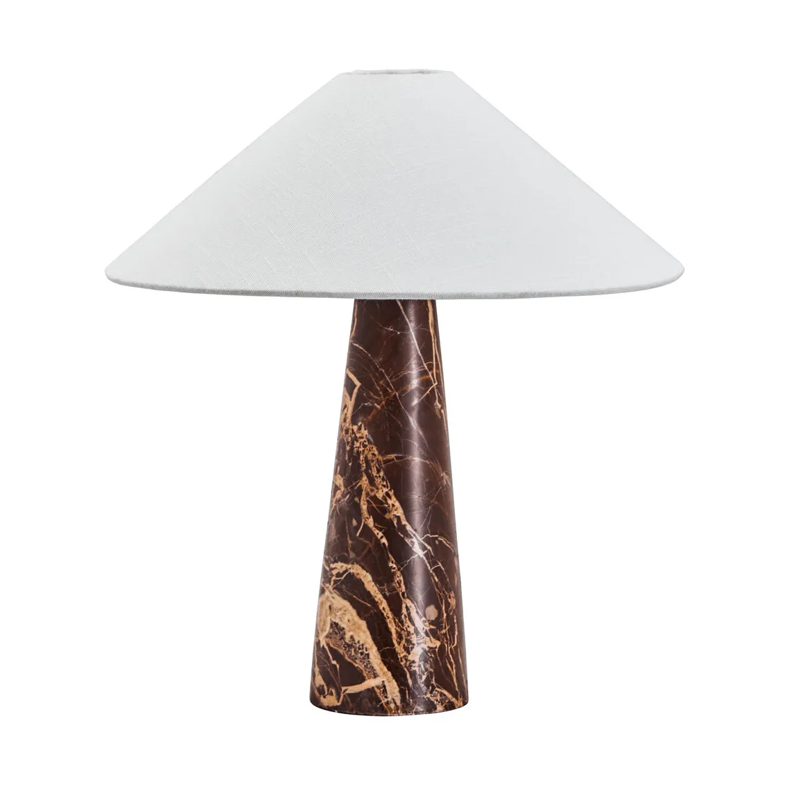 Soffi bordlampe, Brun-Off-White, Ø42x44,5 cm House Doctor