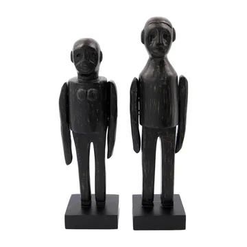 Spouses kunstværk 32 cm 2 dele - Sort - House Doctor