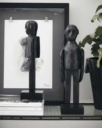 Spouses kunstværk 32 cm 2 dele - Sort - House Doctor
