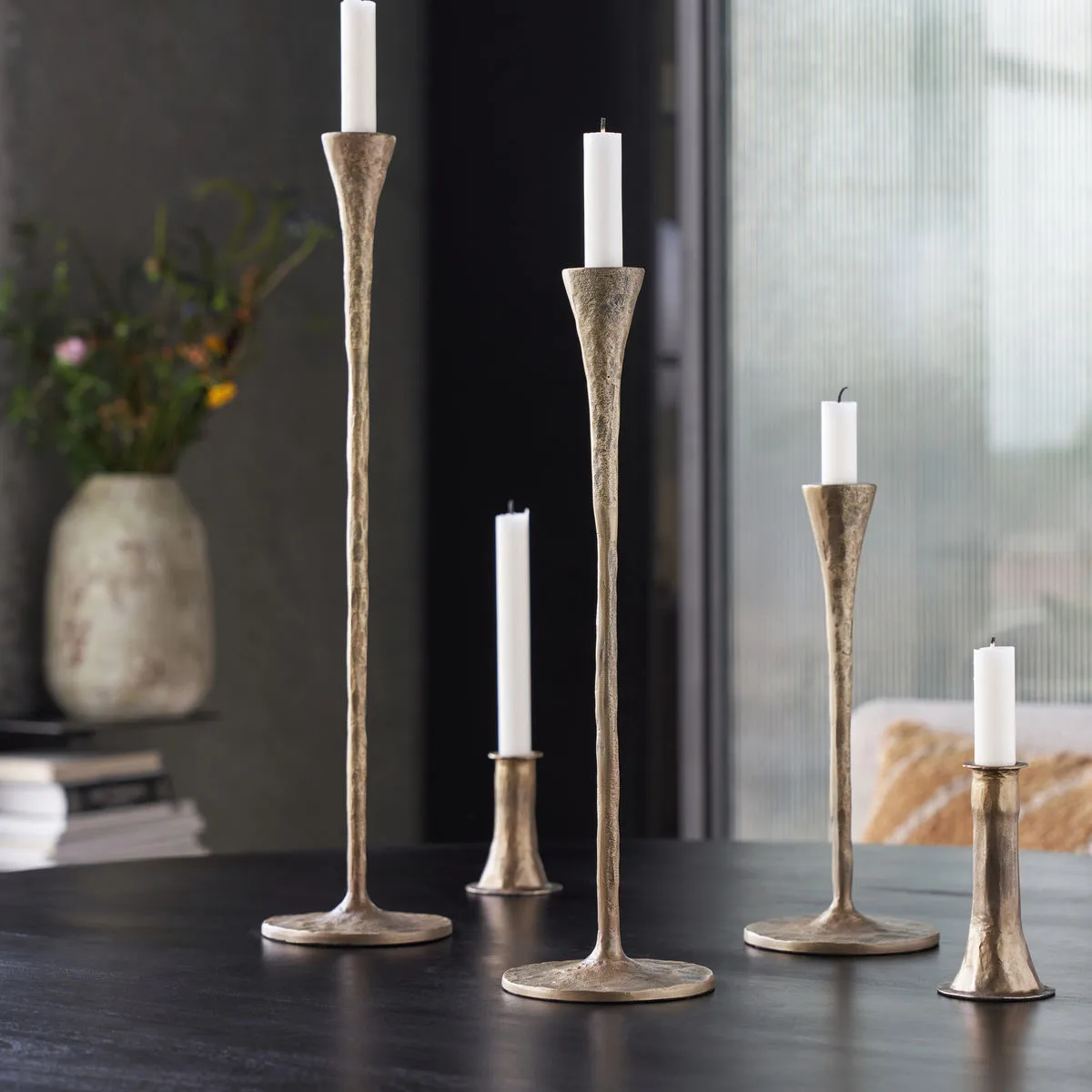 Stade lysestage 42,5 cm, Antik messing House Doctor