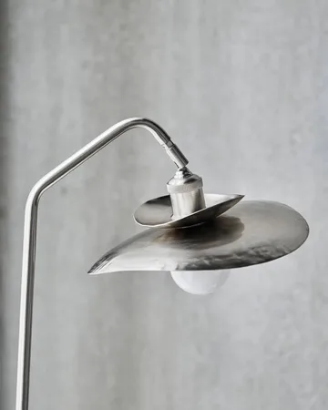 Stand gulvlampe - Børstet sølvfarve, 129,5 cm - House Doctor
