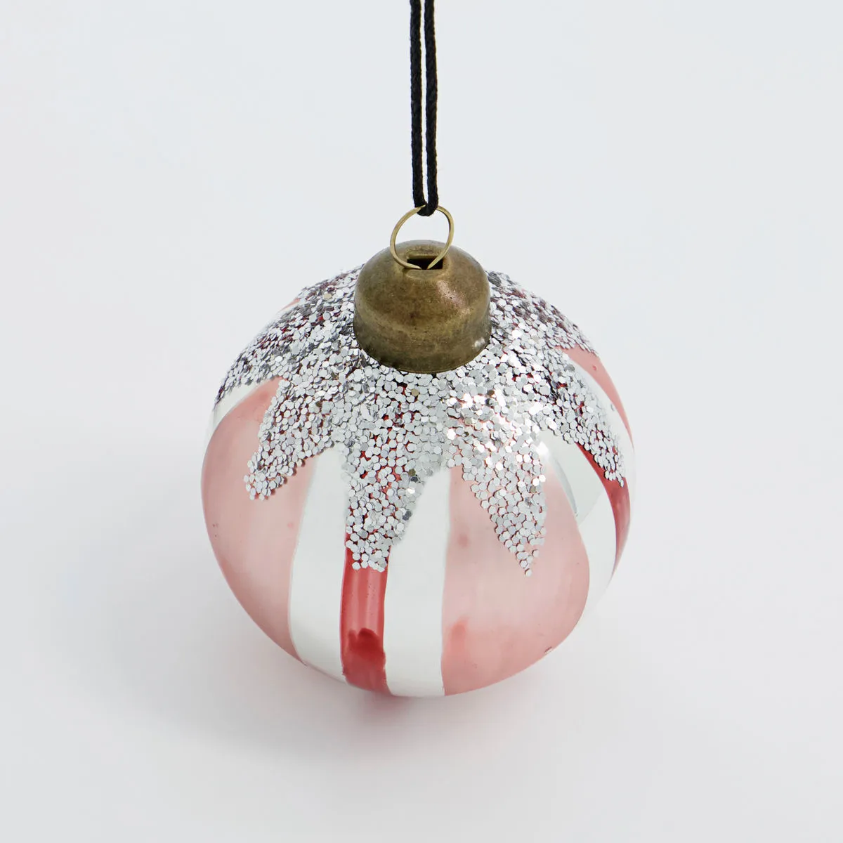 Star julekugle Ø6 cm 4-pak, Rød House Doctor