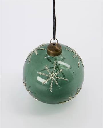 Star julekugle Ø8 cm - Grøn - House Doctor