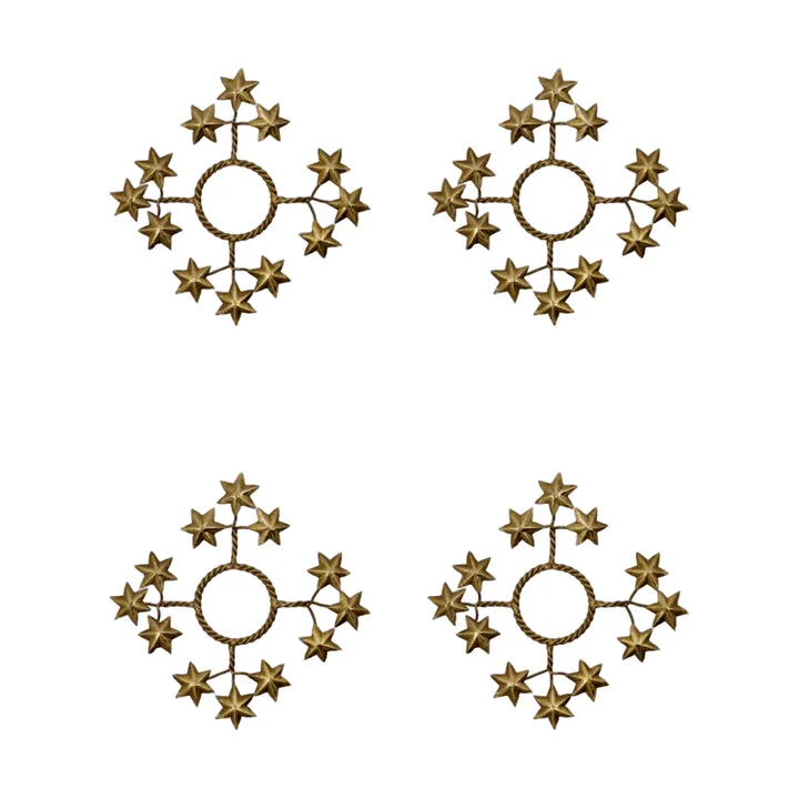 Star lysmanchet 4-pak - Gylden - House Doctor