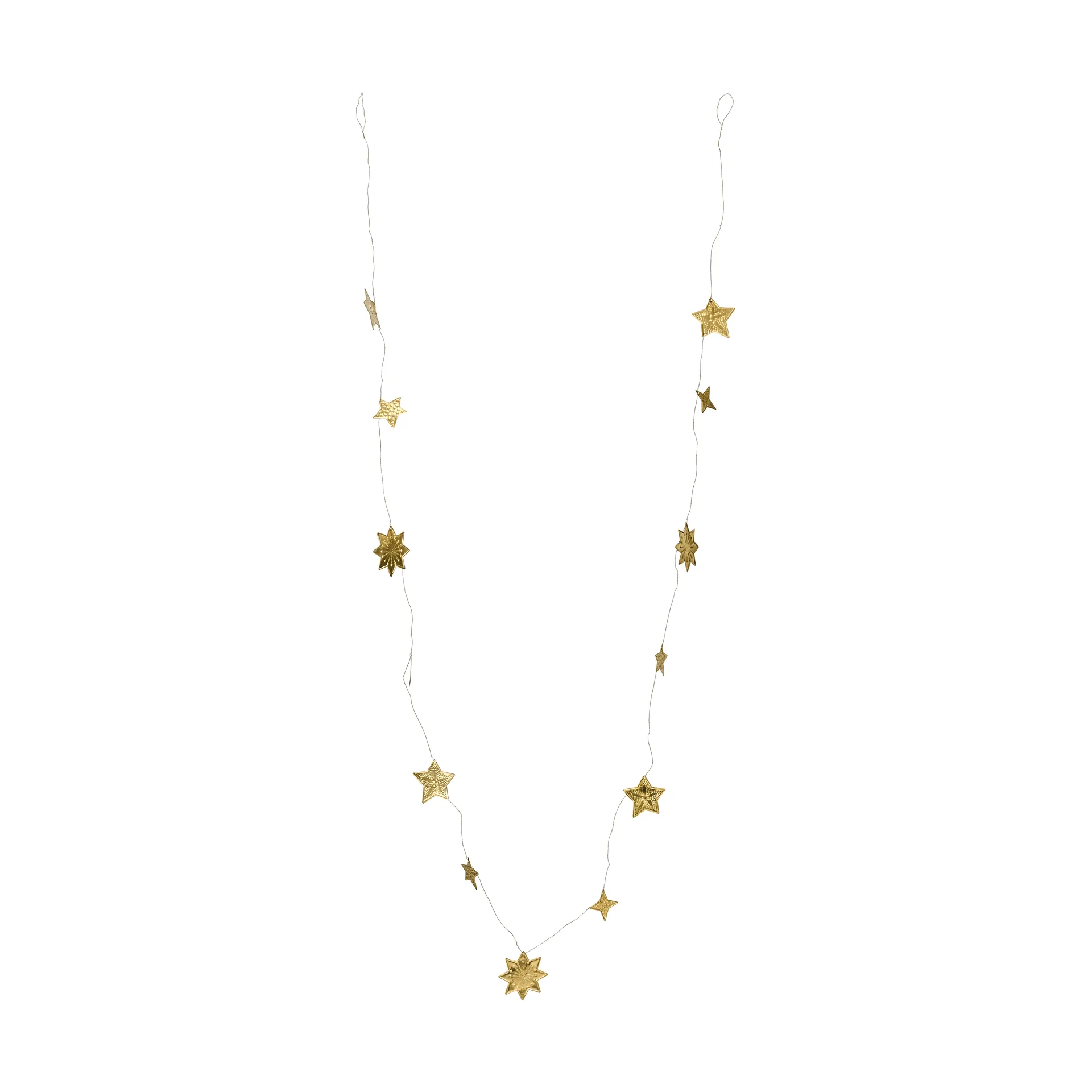 Stars guirlande, Antik messing, 200 cm House Doctor