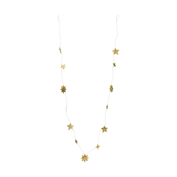 Stars guirlande - Antik messing, 200 cm - House Doctor