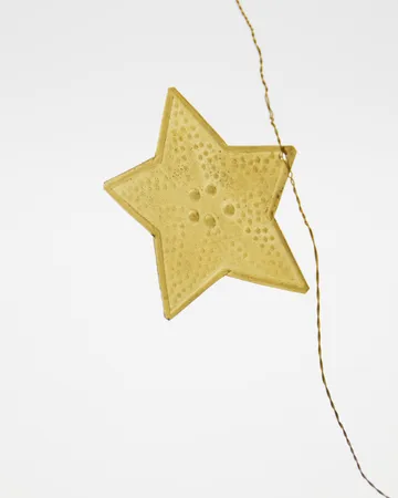 Stars guirlande - Antik messing, 200 cm - House Doctor
