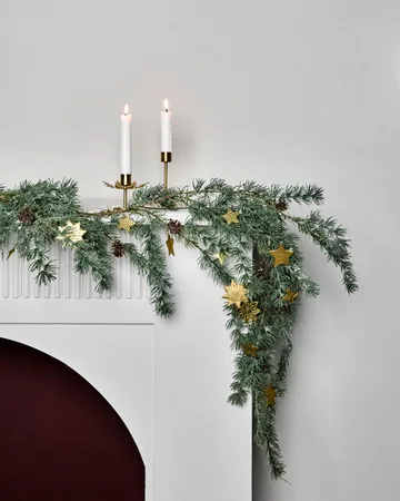 Stars guirlande - Antik messing, 200 cm - House Doctor