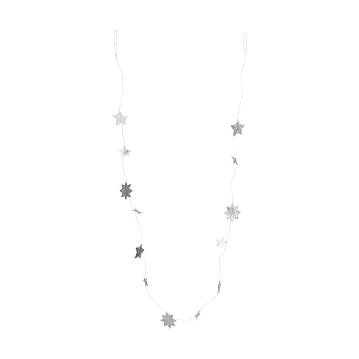 Stars guirlande - Silver finish, 200 cm - House Doctor
