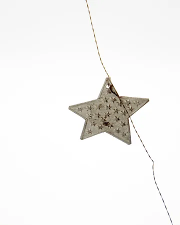 Stars guirlande - Silver finish, 200 cm - House Doctor