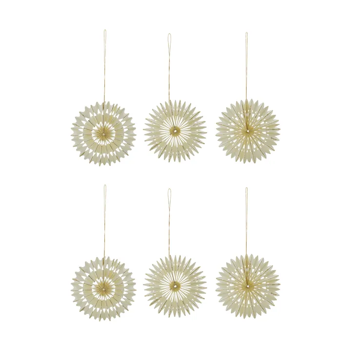 Stelle juleophæng 6 dele - Off-White, Ø10,5 cm - House Doctor