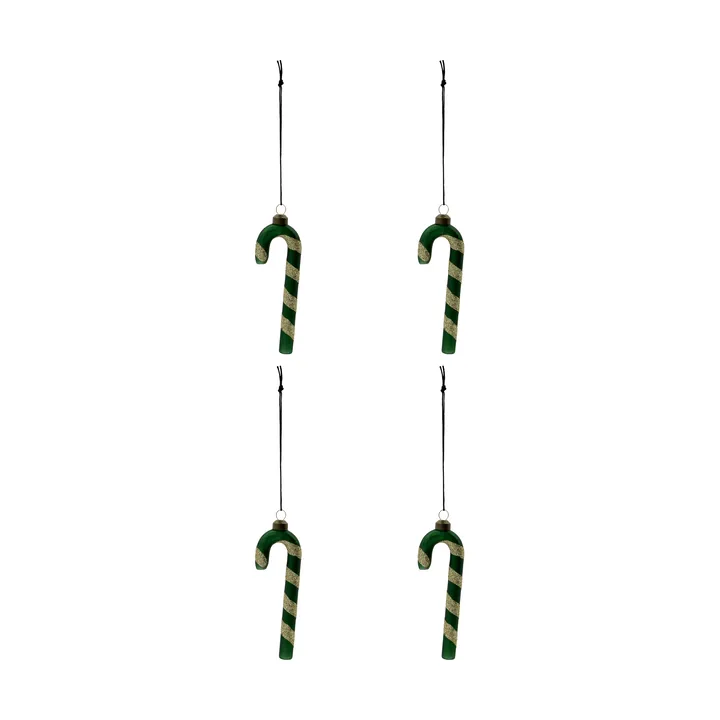Stick juleophæng 4-pak - Grøn - House Doctor