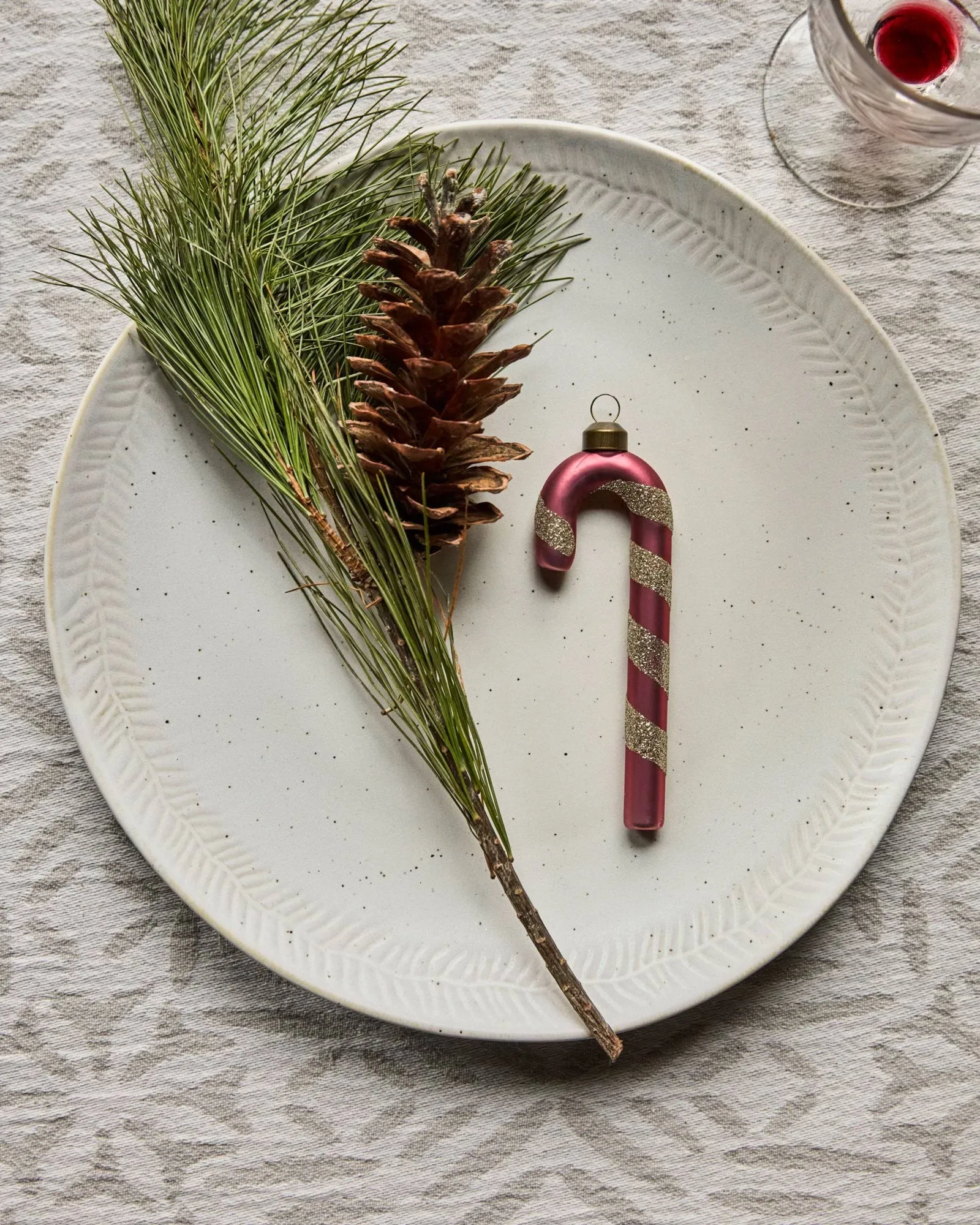Stick juleophæng 4-pak, Støvet rød House Doctor